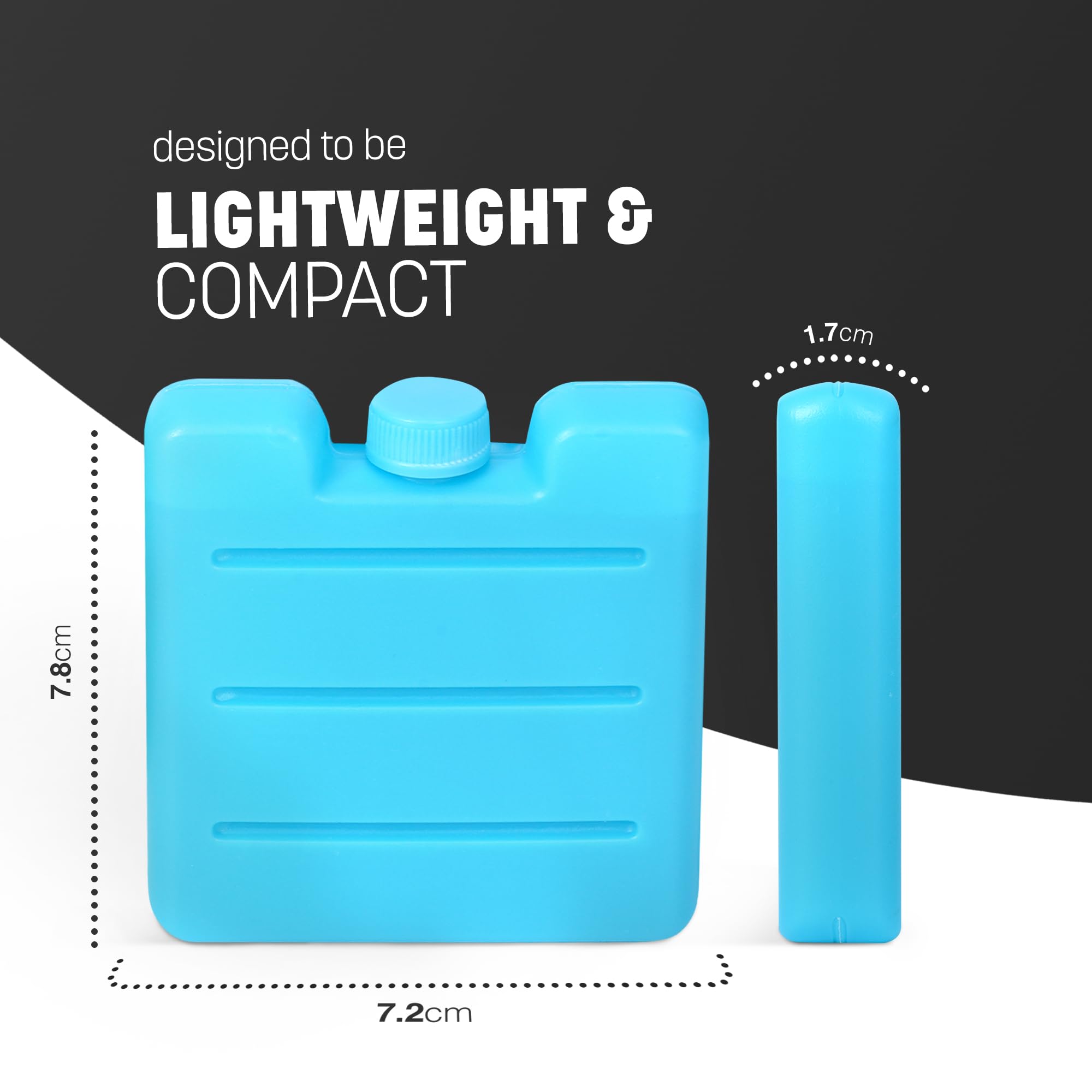 KEPLIN Freezer Blocks - Reusable Ice Pack Cooler for Lunch boxes, Travel, Picnic, and Outdoor Activities | Ice Boxes Maintains Cool Temperature for food and Drinks for hours | Multicolour (6 Pack)